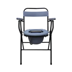 Cómodo tipo Silla Plegable de Acero con Descansa brazos