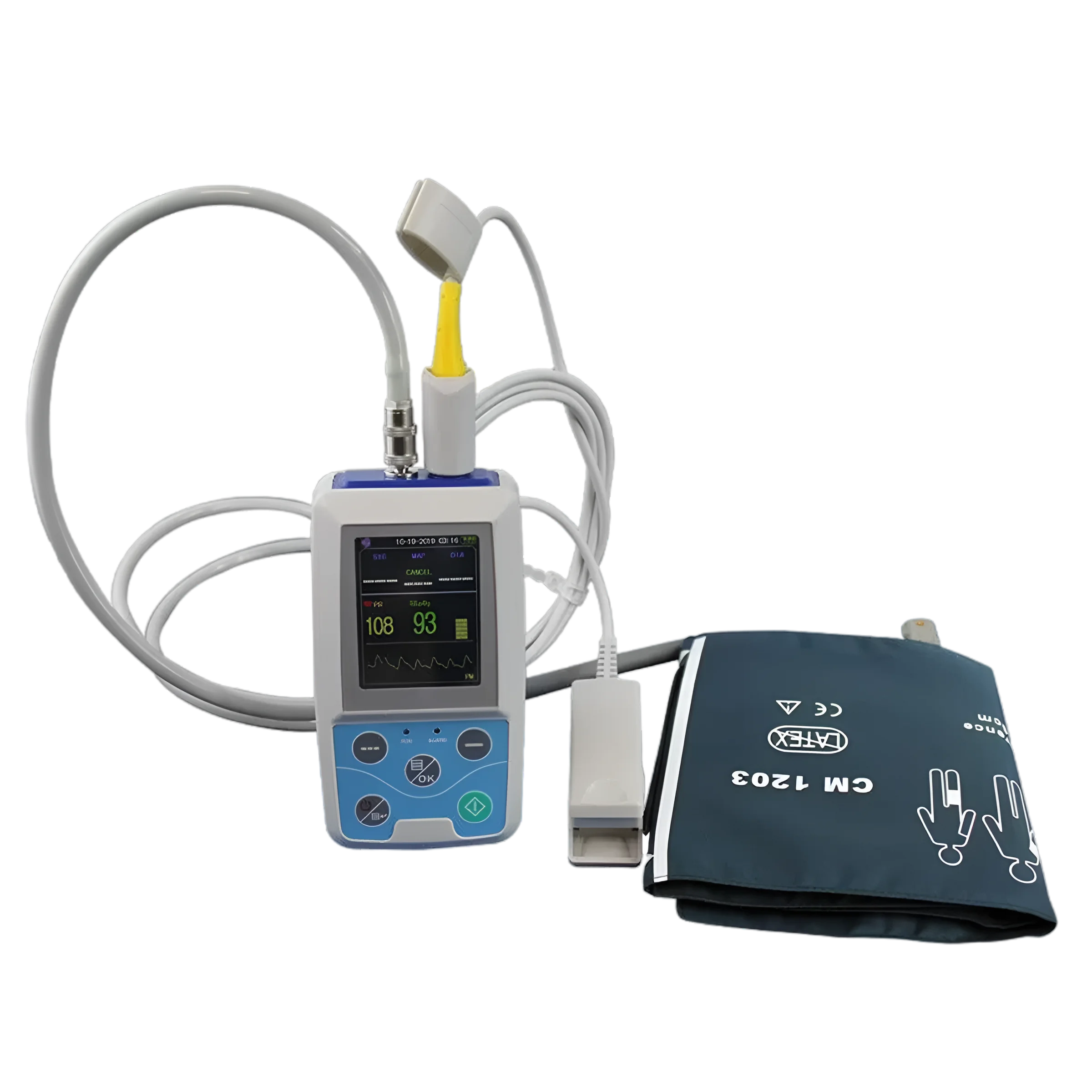 Monitor de Paciente Portable para Uso Ambulatorio, Presión Arterial No Invasiva y Saturación de Oxígeno - Marca Xignal