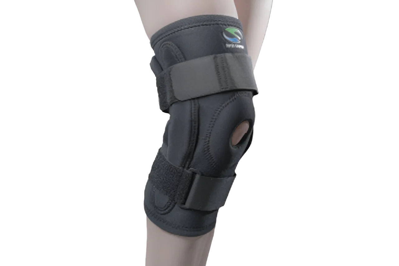 Rodillera Abierta Mecánica con Varillas Laterales Metálicas