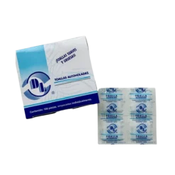 Toallas Alcoholadas Paquete c/100