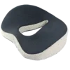 Cojín Ortopédico Coxis Curvo con Espuma - Negro/Blanco