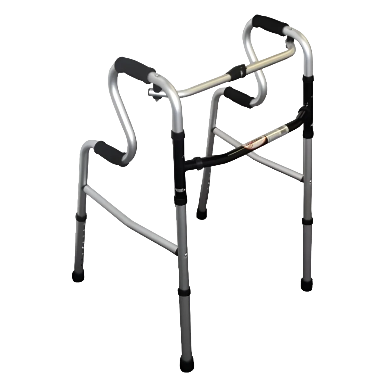 Andadera Doble Apoyo Tipo Escalera de Aluminio Gris