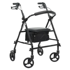 Andadera Rollator de Acero Negra