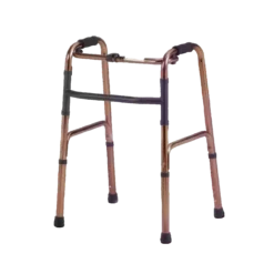 Andadera de Aluminio 2 en 1 (Andadera Fija/Caminadora) Bronce