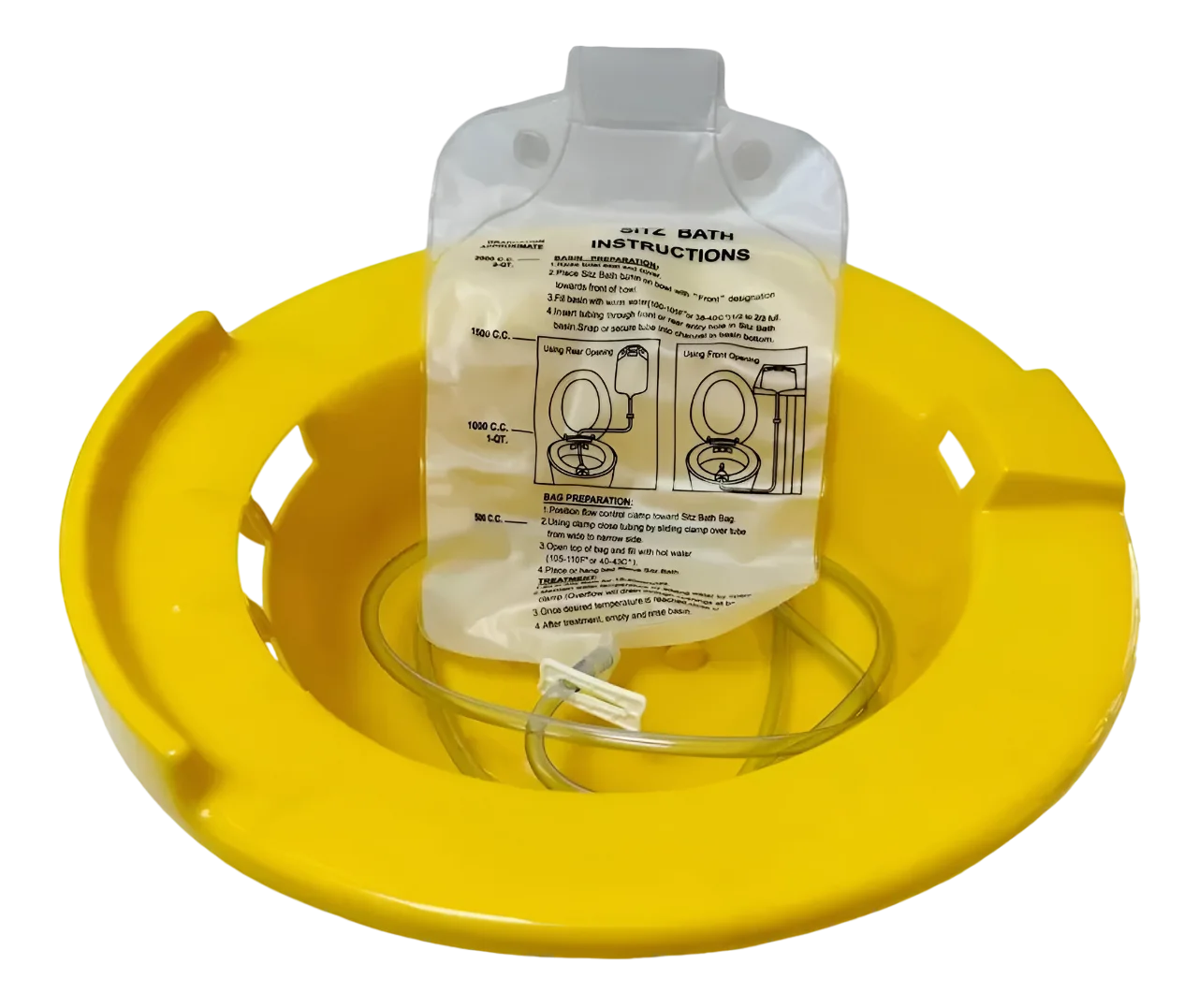 Tina de Baño Asiento Hemorroides con Bolsa