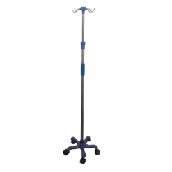 Porta Suero con 5 Ruedas con Base de Plástico