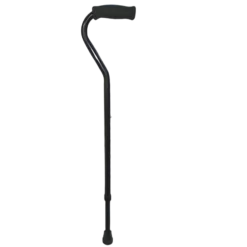 Bastón Cuello Ganso de Aluminio en Color Negro