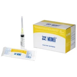 Jeringa 5 ml con Aguja 20x38 Amarilla - Medneu