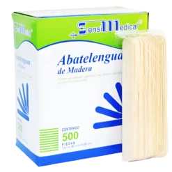 Abatelenguas de Madera 25 Pz No Esteril - Sensi Medical