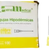 Aguja Hipodérmica Amarilla Desechable 20Gx32mm - Sensi Medical