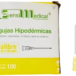 Aguja Hipodérmica Amarilla Desechable 20Gx38mm - Sensi Medical
