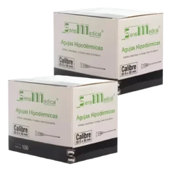 Aguja Hipodérmica Negra Desechable 22Gx32mm - Sensi Medical