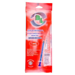 Jeringa DL 1ML C/ Aguja 29X13 Amarilla Bolsa 5 Pzas