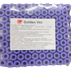 Gradilla c/100 Tubo Morado 4ml Golden Vacutainer