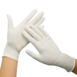 Guantes de Látex DL Blancos Esterilizados - Caja c/100